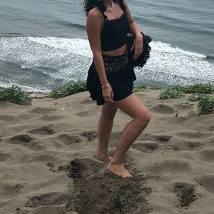 Free people skirt and top